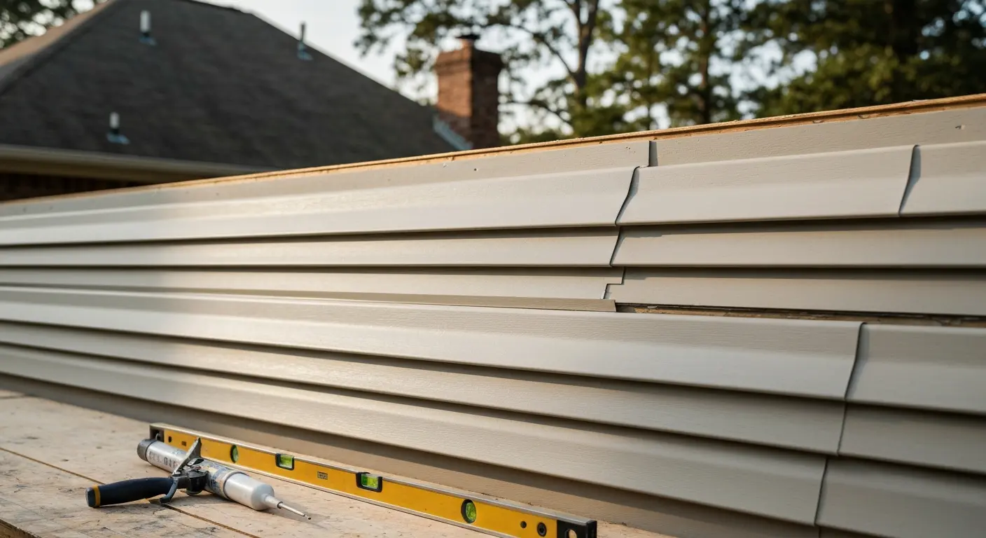 Siding contractor work