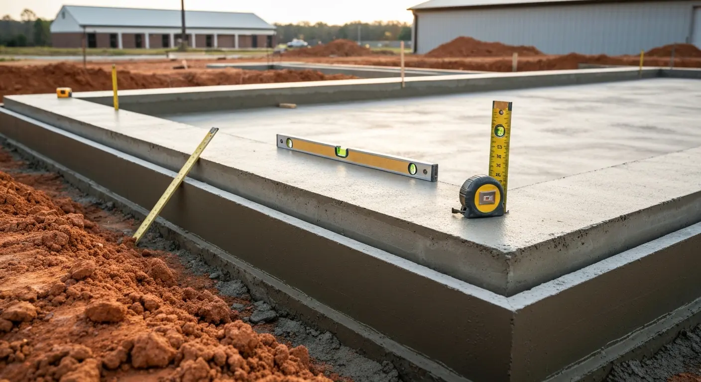 Commercial concrete foundation