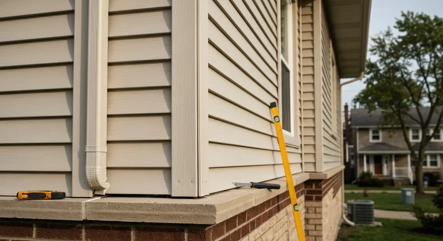 Vinyl siding installation