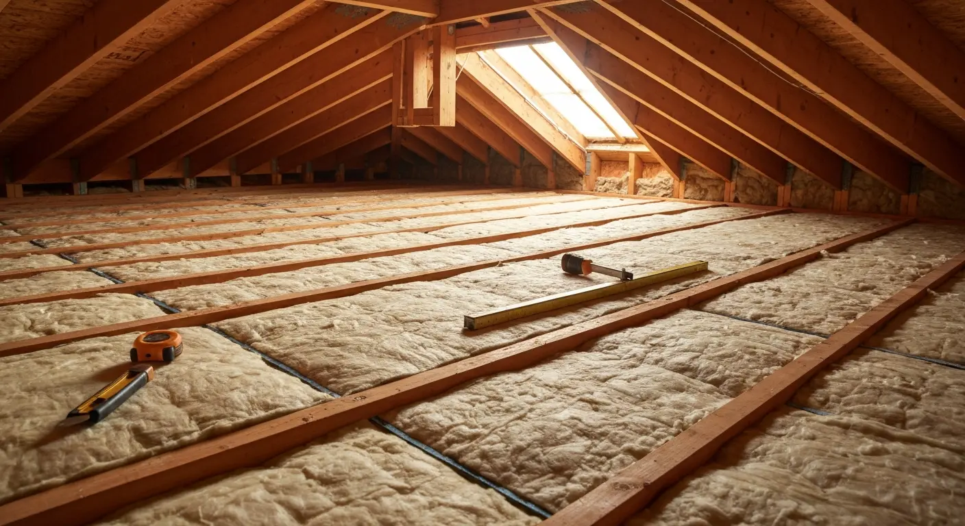 Insulation installation in walls and ceiling