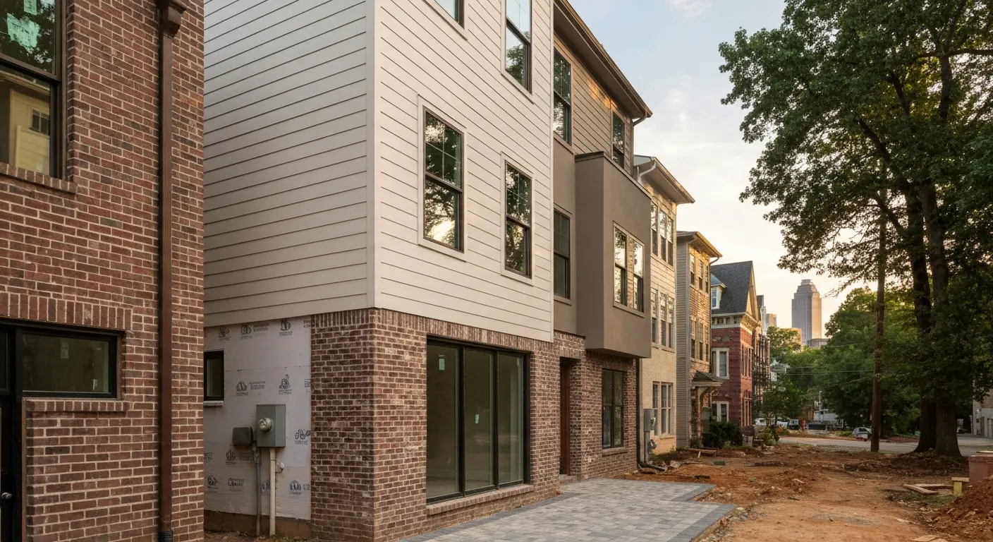 In-town infill construction