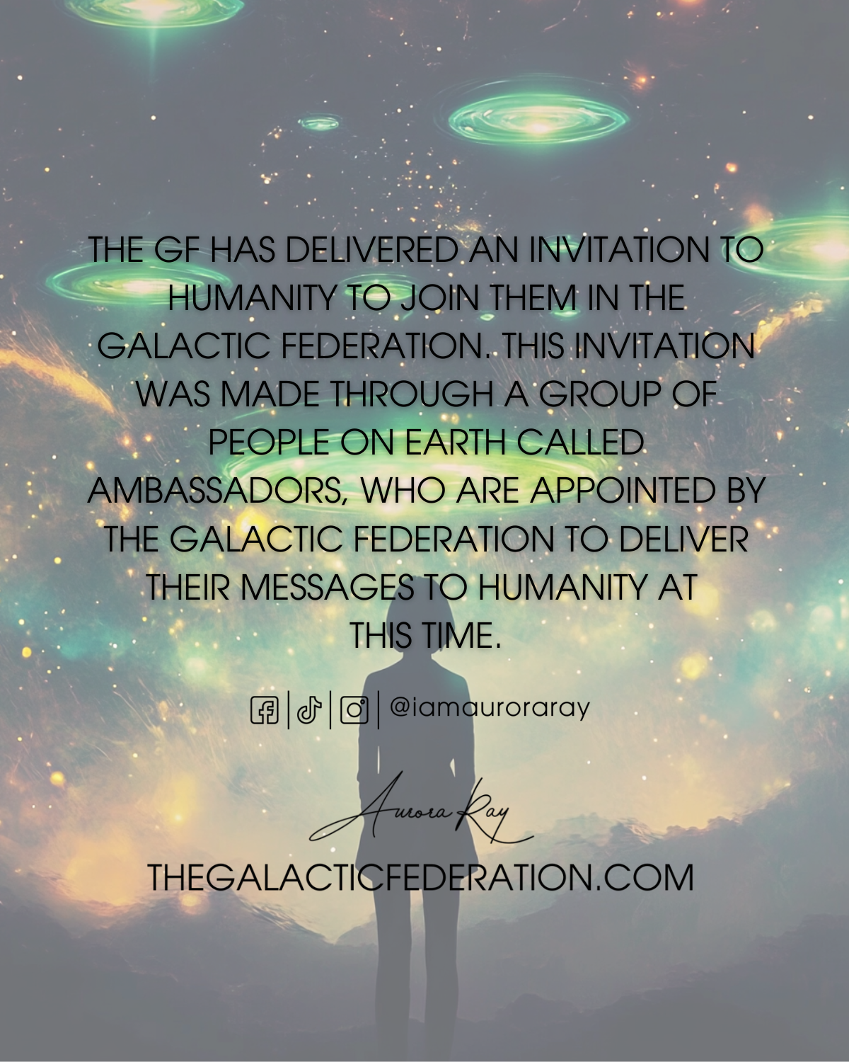 Prepare For Your Journey: The Galactic Federation Has Sent You An ...