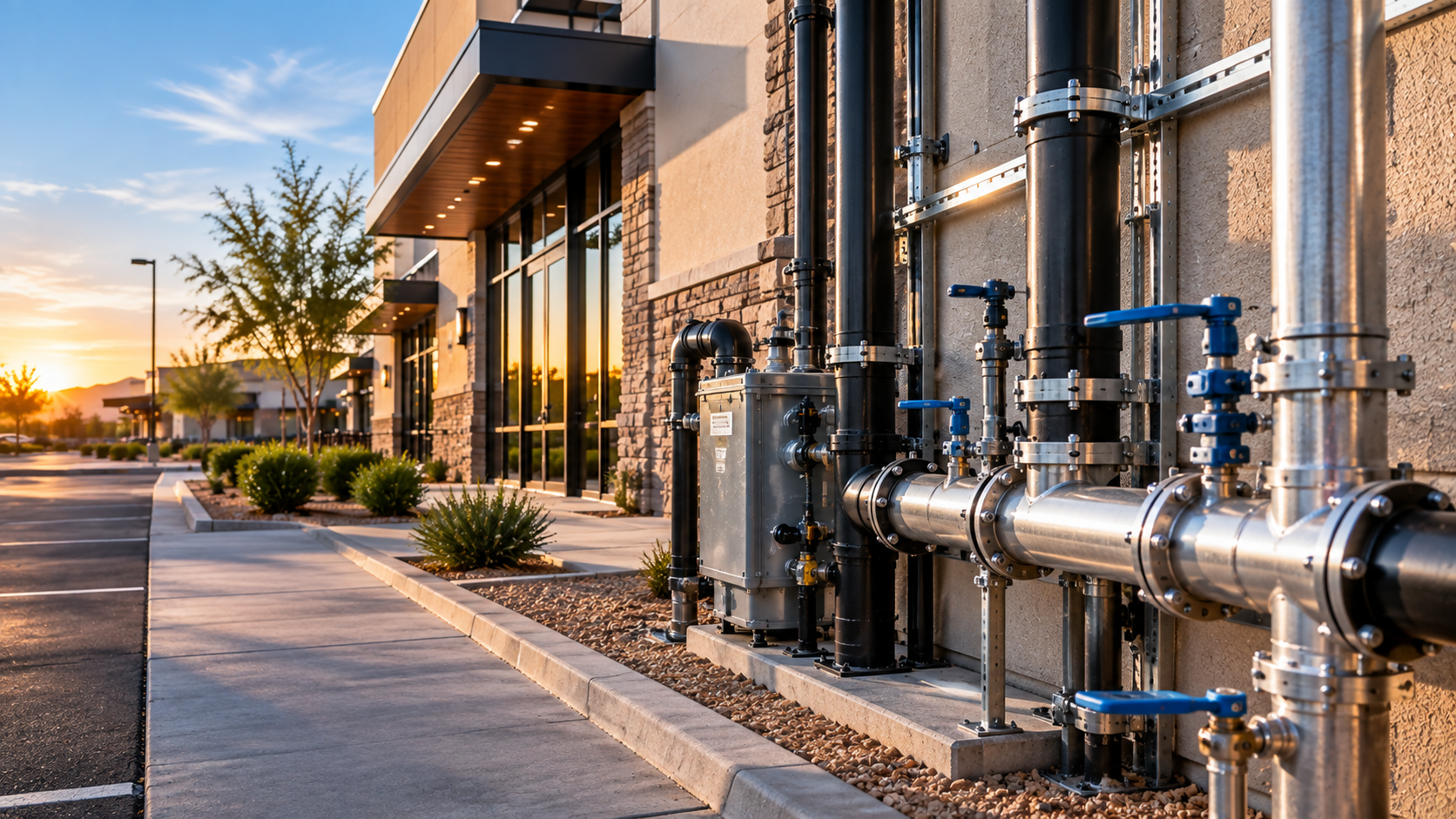 Commercial plumbing service consultation