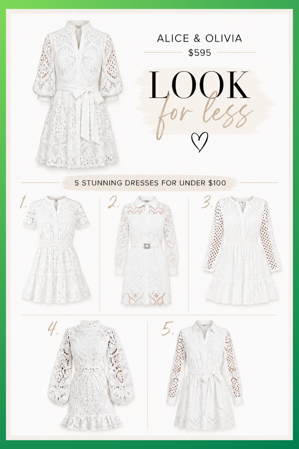 Eyelet Embroidery Mini Dress