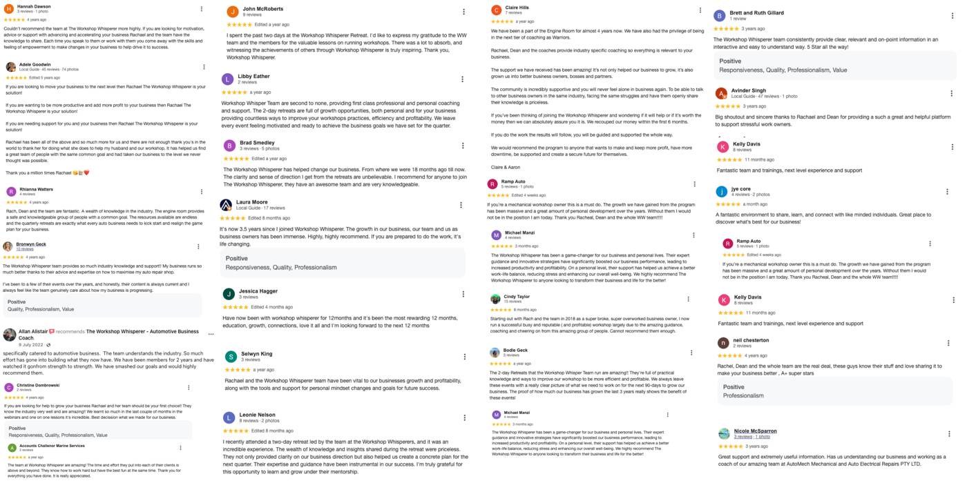 Google reviews