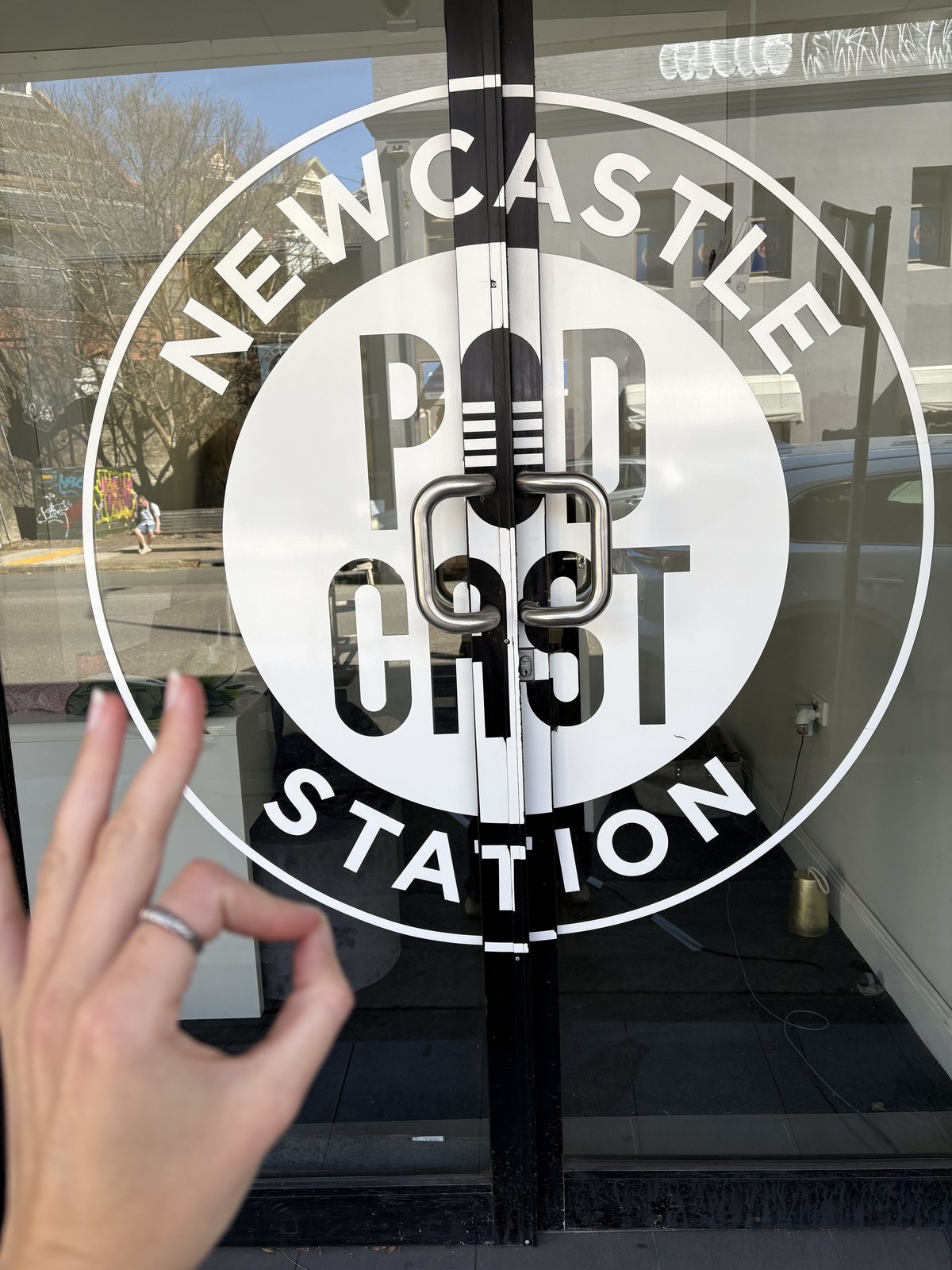 Newcastle Podcast Station, where Whispering Loudly is recorded