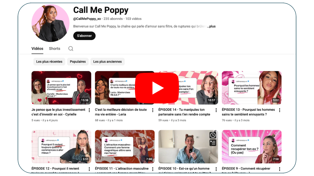 Call Me Poppy – Chaîne YouTube
