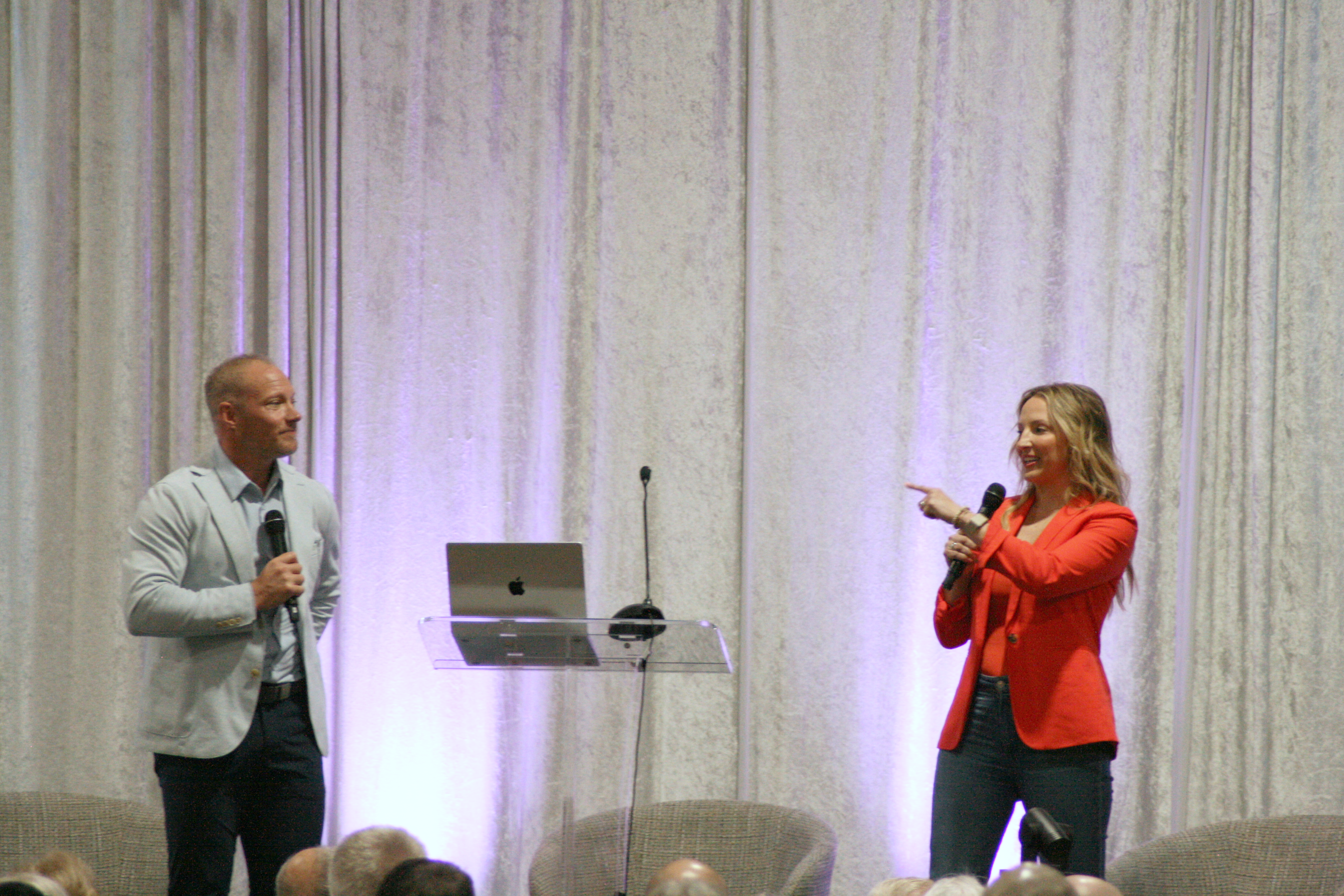 Kevin and Bree Bailey on stage