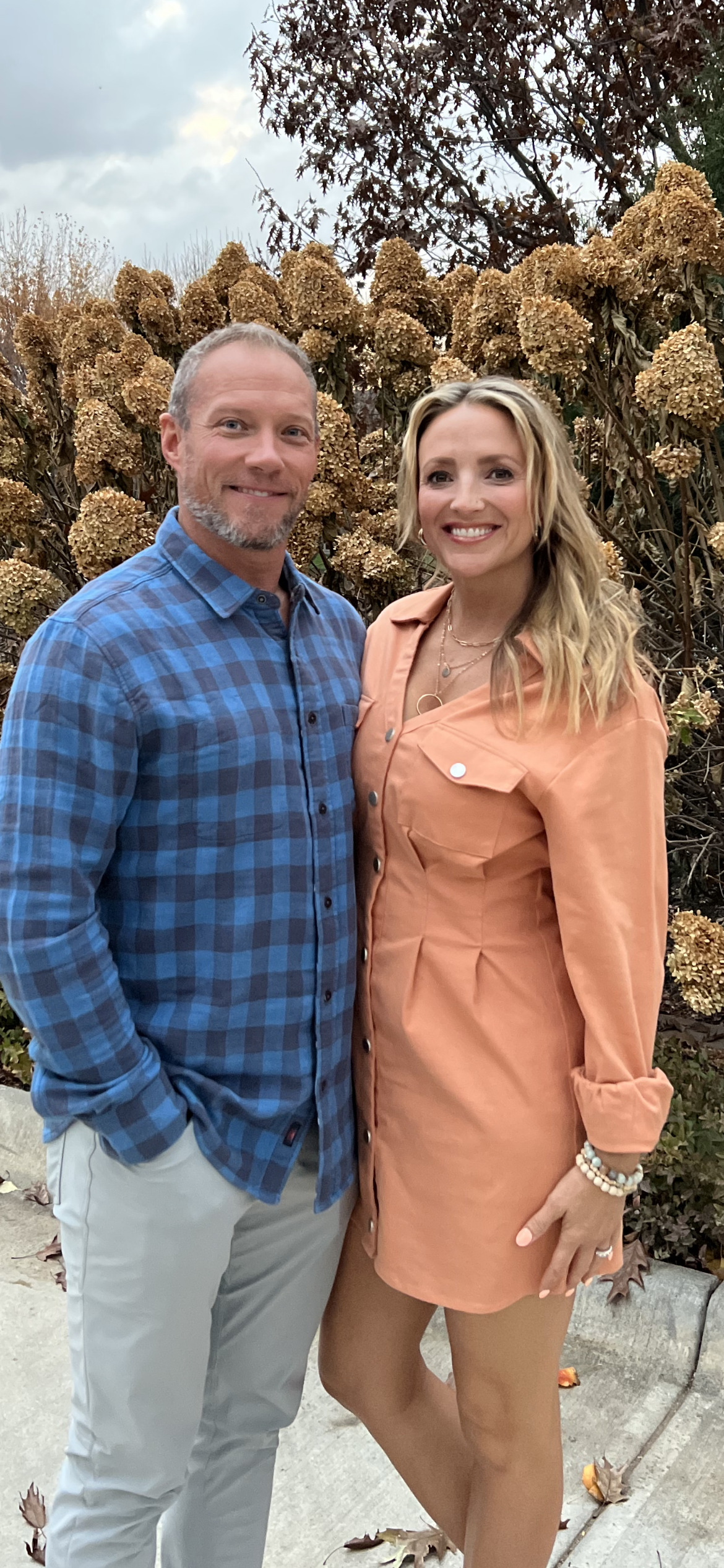 Kevin and Bree Bailey standing together at Bolt Farm overlook