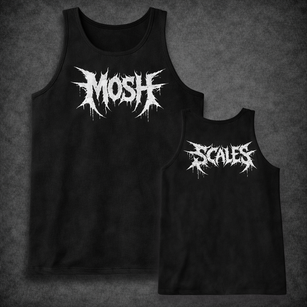 MOSH SCALES Black Tank Top