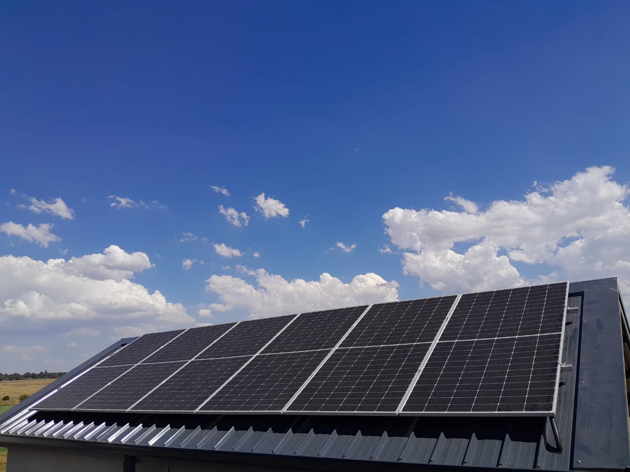 Commercial solar installation by Crown Technologies