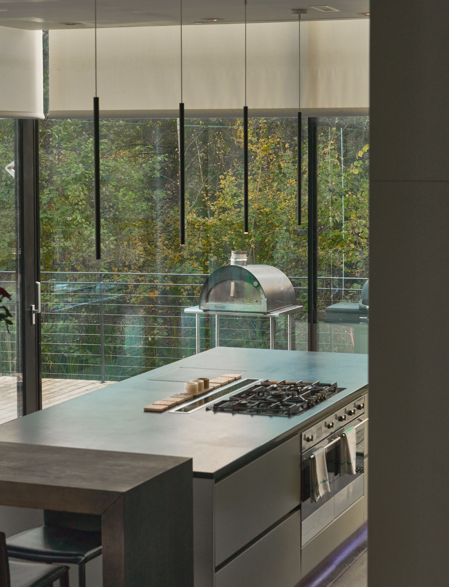 Professional Varenna Gaggenau kitchen - Glass House Cotswolds luxury rental