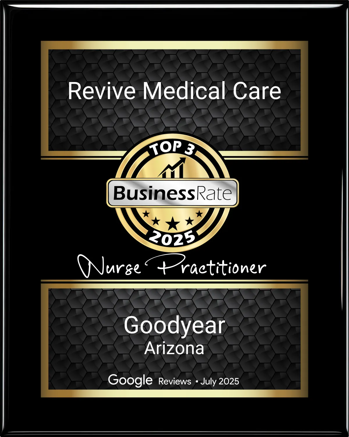 Top 3 NP Clinic BusinessRate 2025 Award