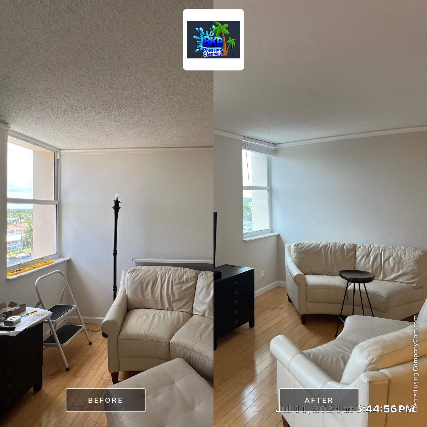 Interior wall and ceiling painting by BKB Pressure Cleaning in South Florida