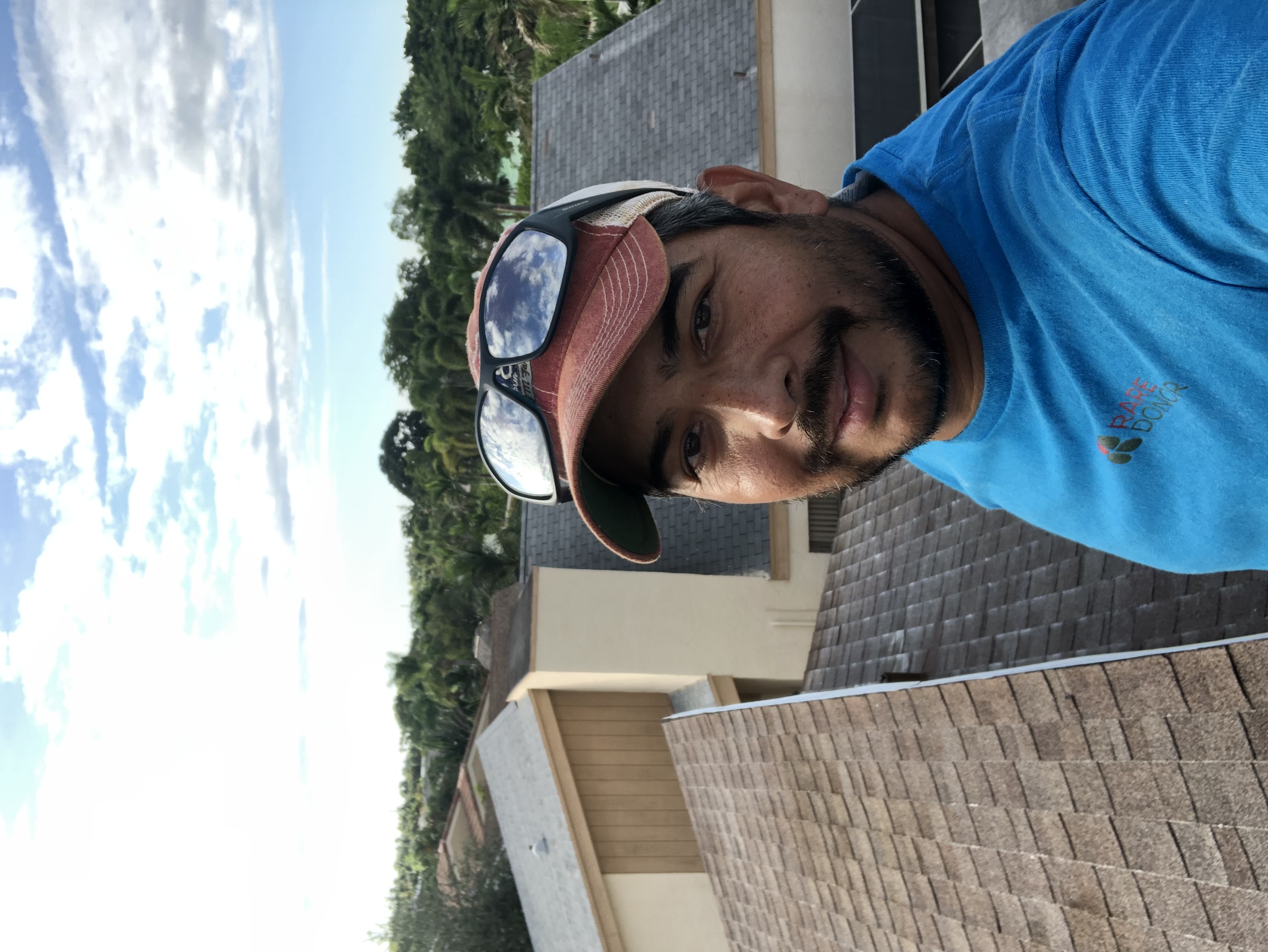 Soft wash shingle roof cleaning in Parkland, FL