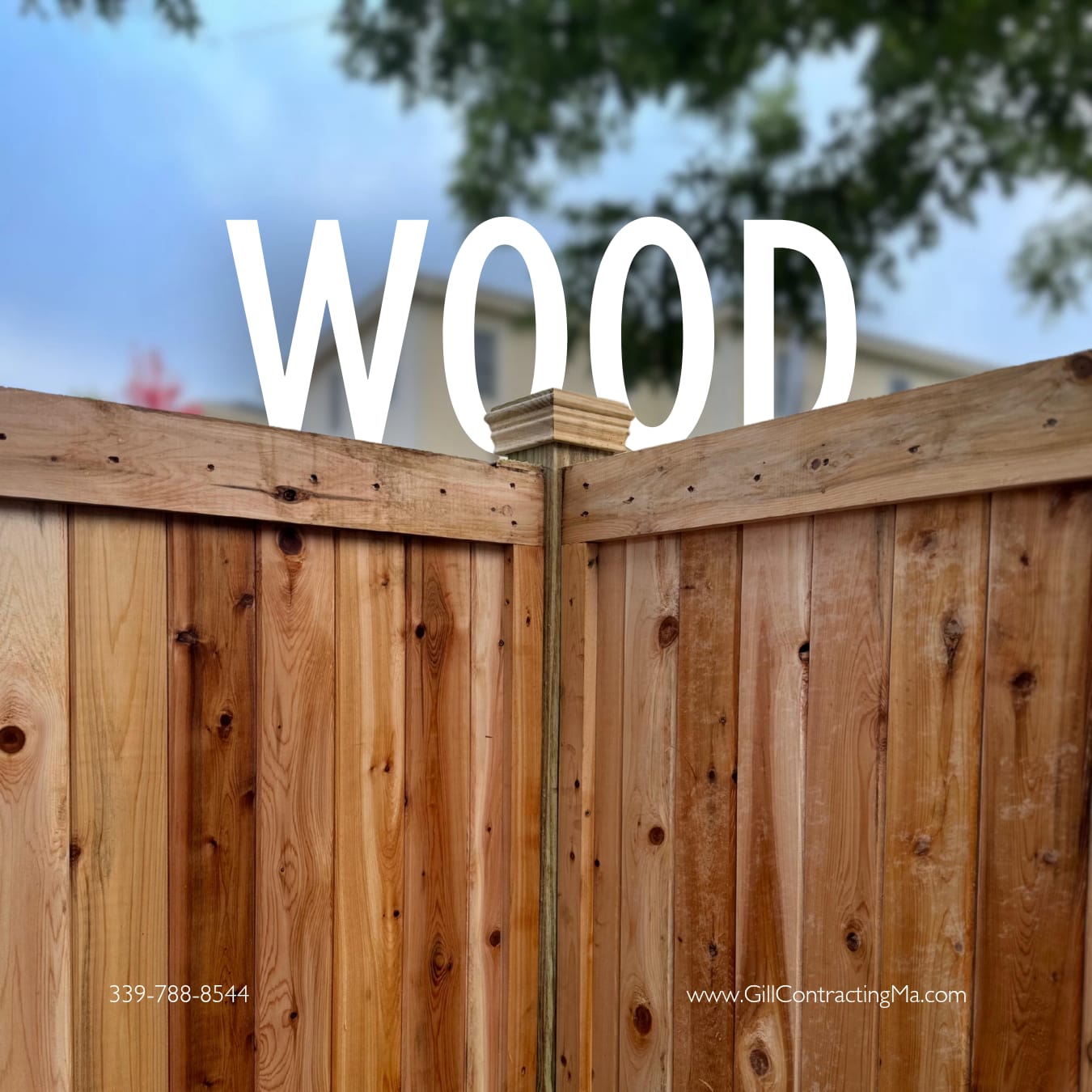 Wood fence installation Massachusetts