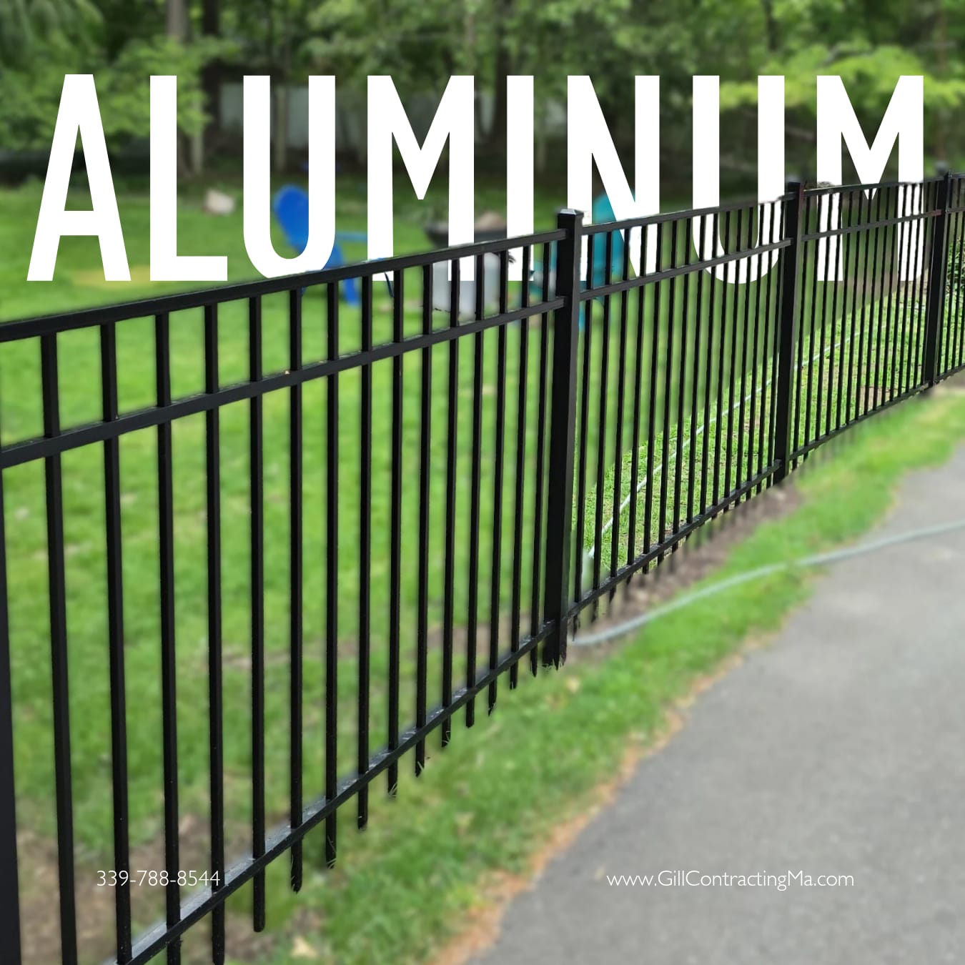 Aluminum fence installation Cape Cod