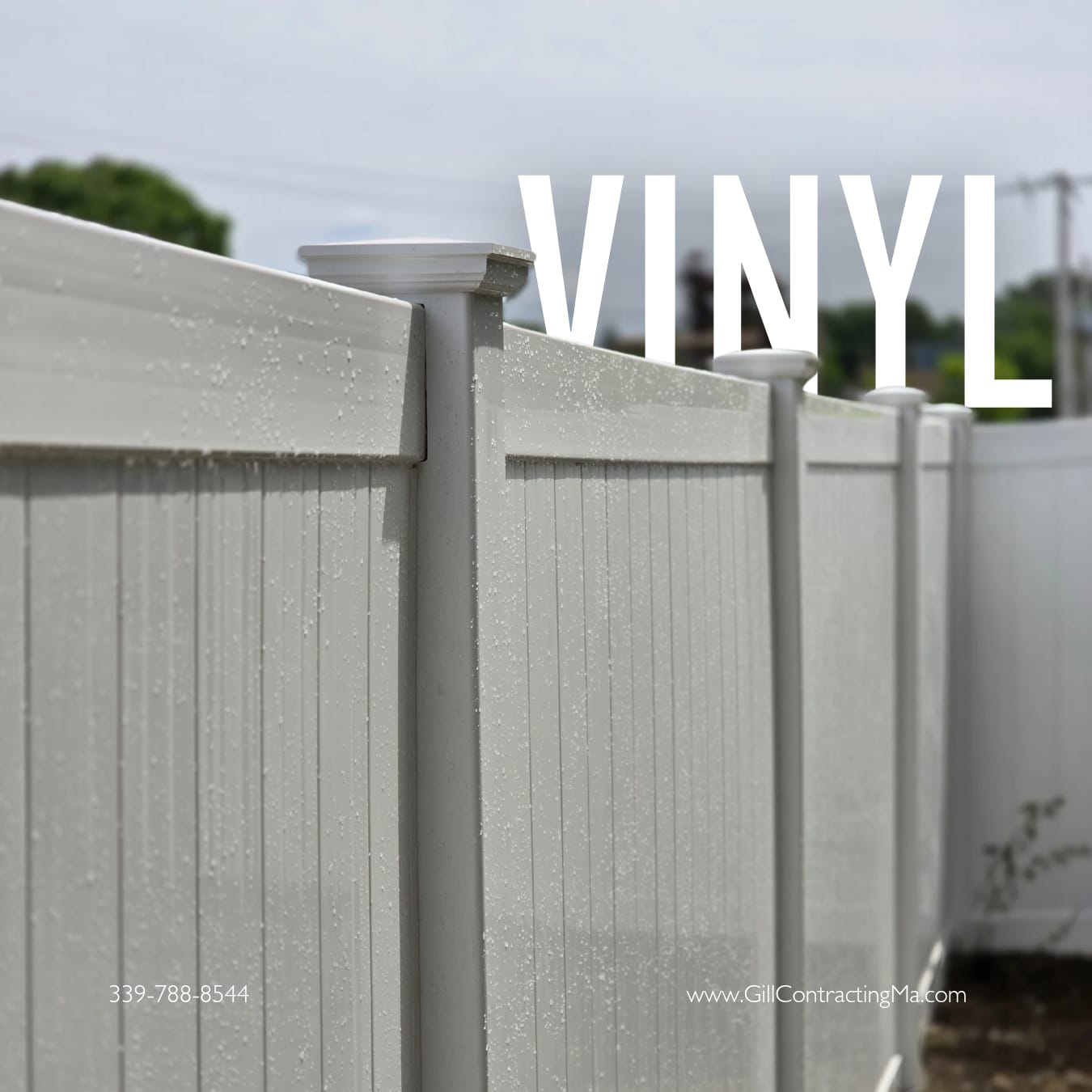 Vinyl fence installation South Shore MA