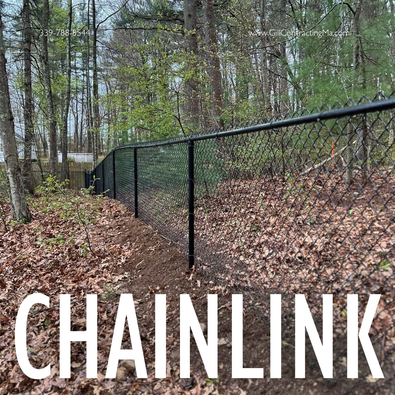 Chain link fence installation South Shore MA