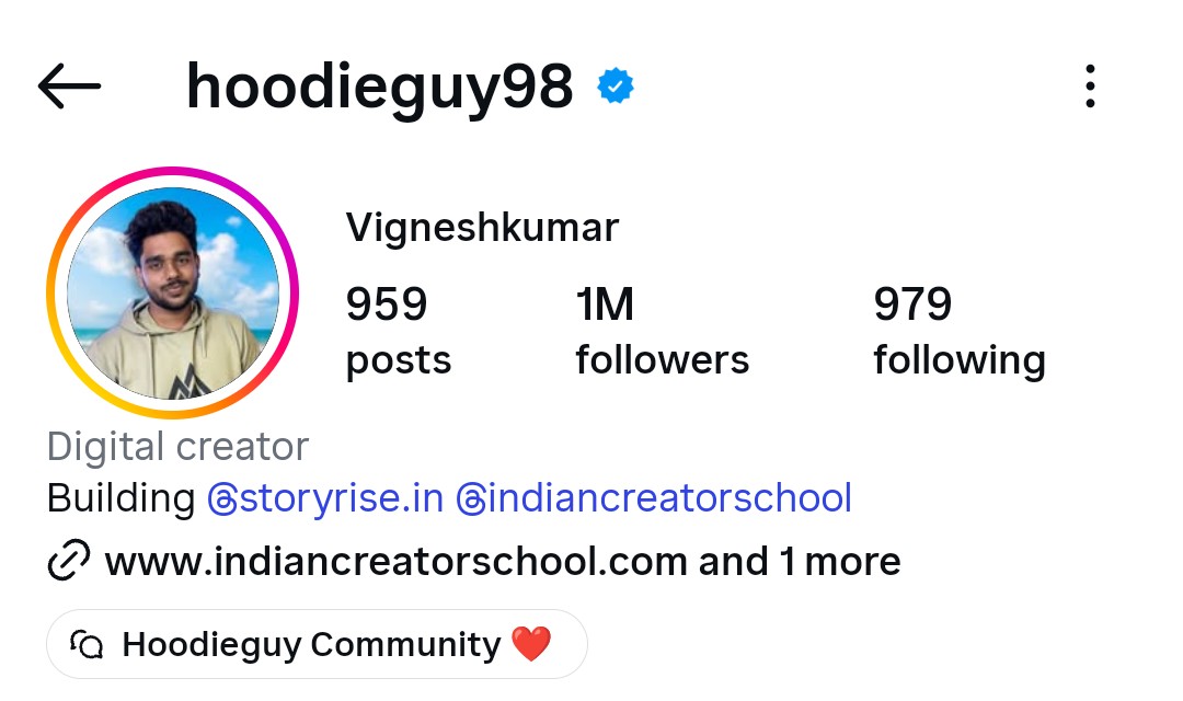 Instagram Profile Screenshot