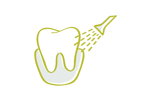 Dental cleaning icon