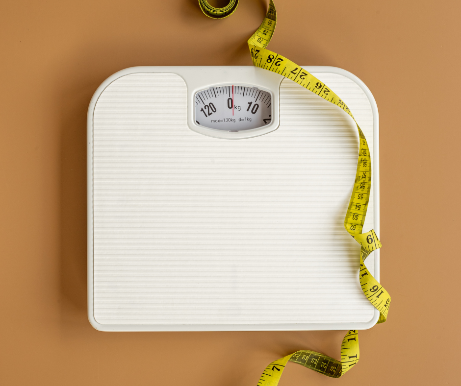 Weight scale with measuring tape — GLP-1 weight management