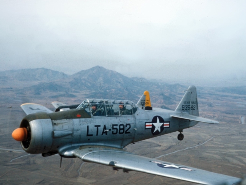 101-inch Ziroli AT-6 Texan giant-scale RC warbird trainer in flight