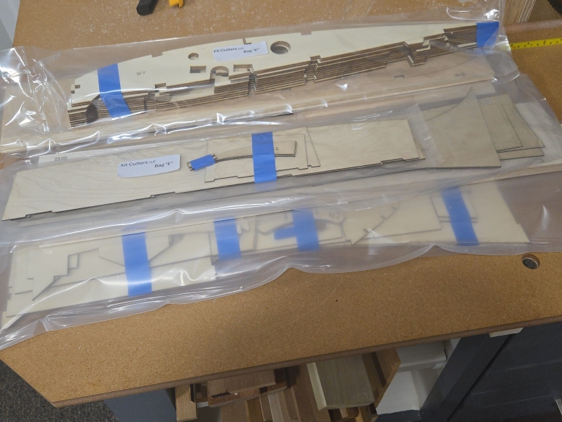Precision laser-cutting balsa and plywood RC aircraft parts
