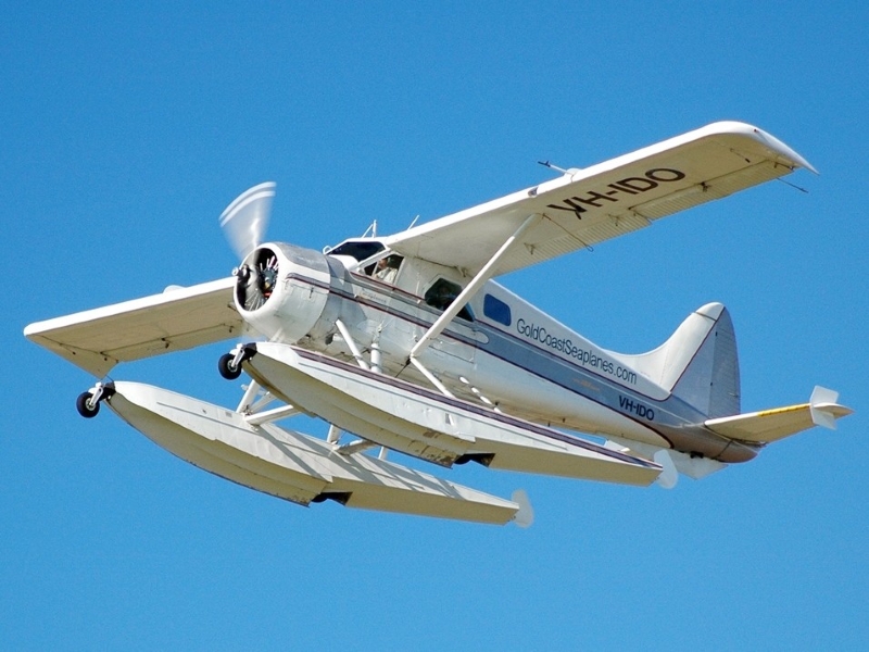 126-inch Hostetler DHC-2 Beaver giant-scale RC bush plane in flight
