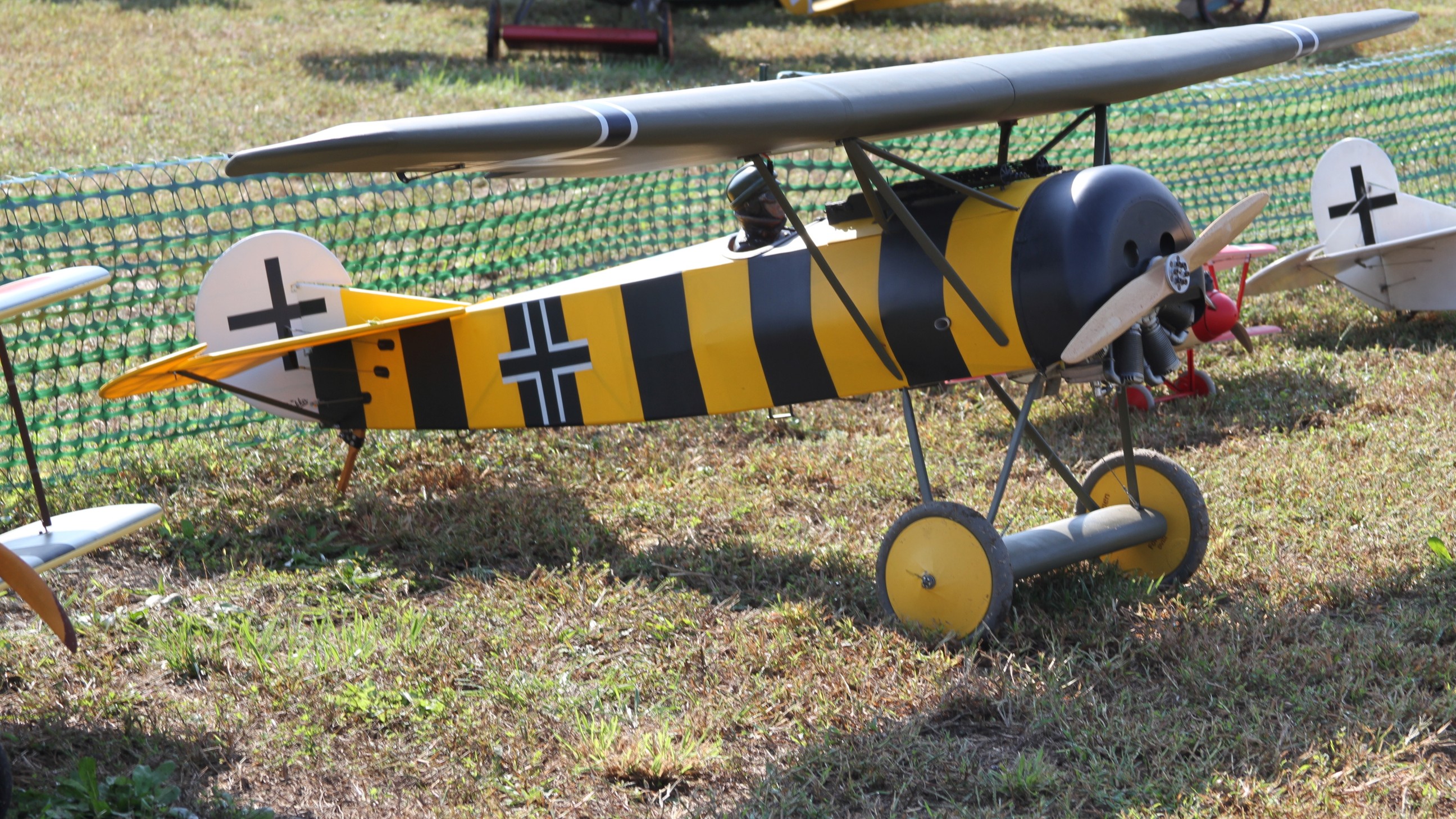 112-inch Ron Weiss giant-scale Fokker D.VIII WWI parasol monoplane RC fighter