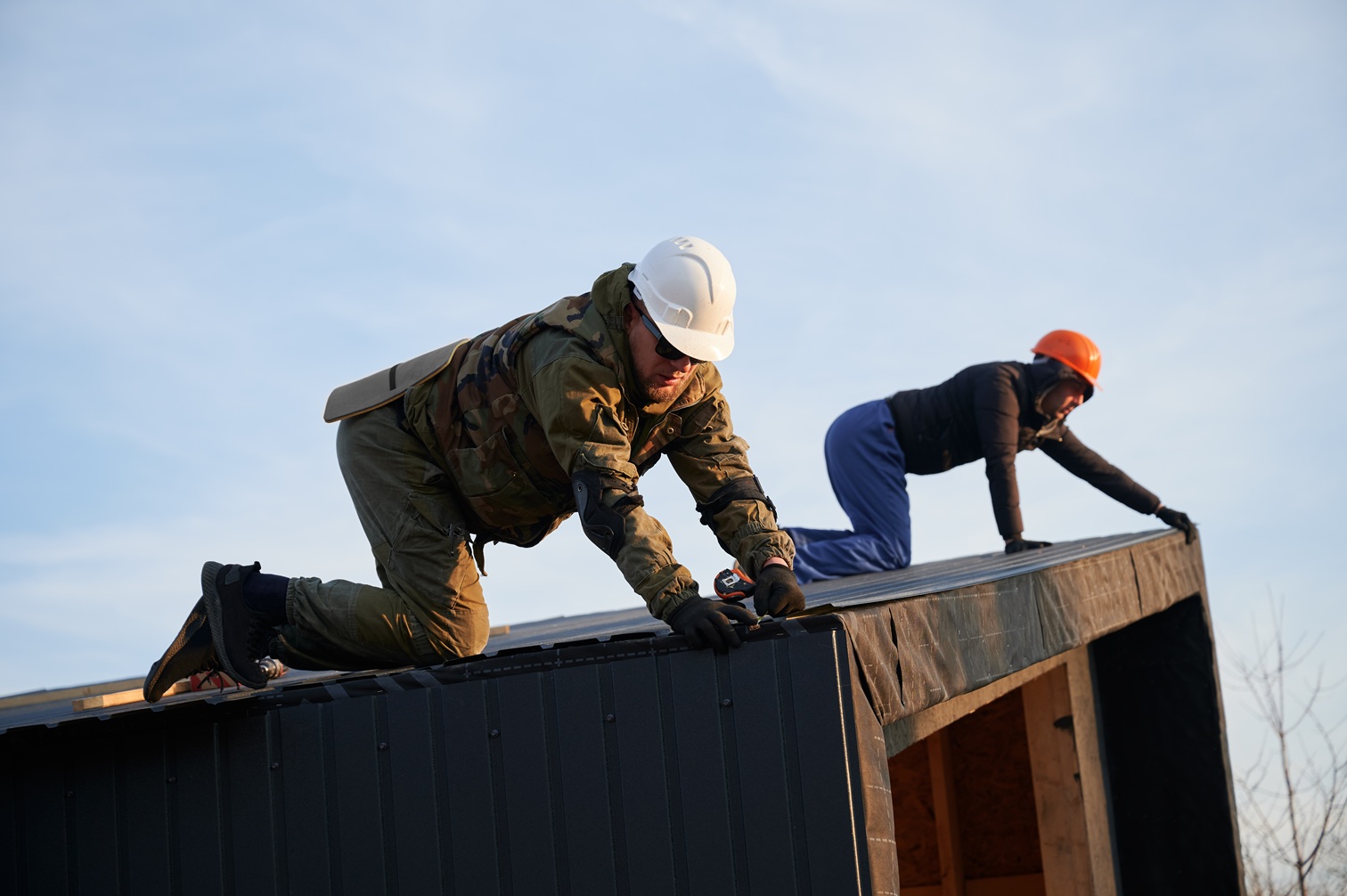 J&C Renovations roof repair project