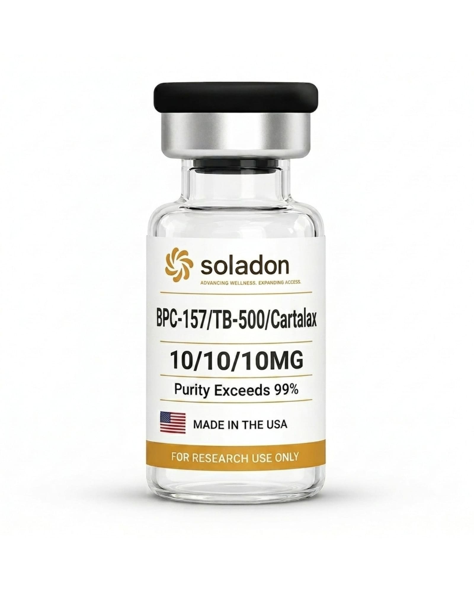 BPC-157 & TB-500 & Cartalax — research vial