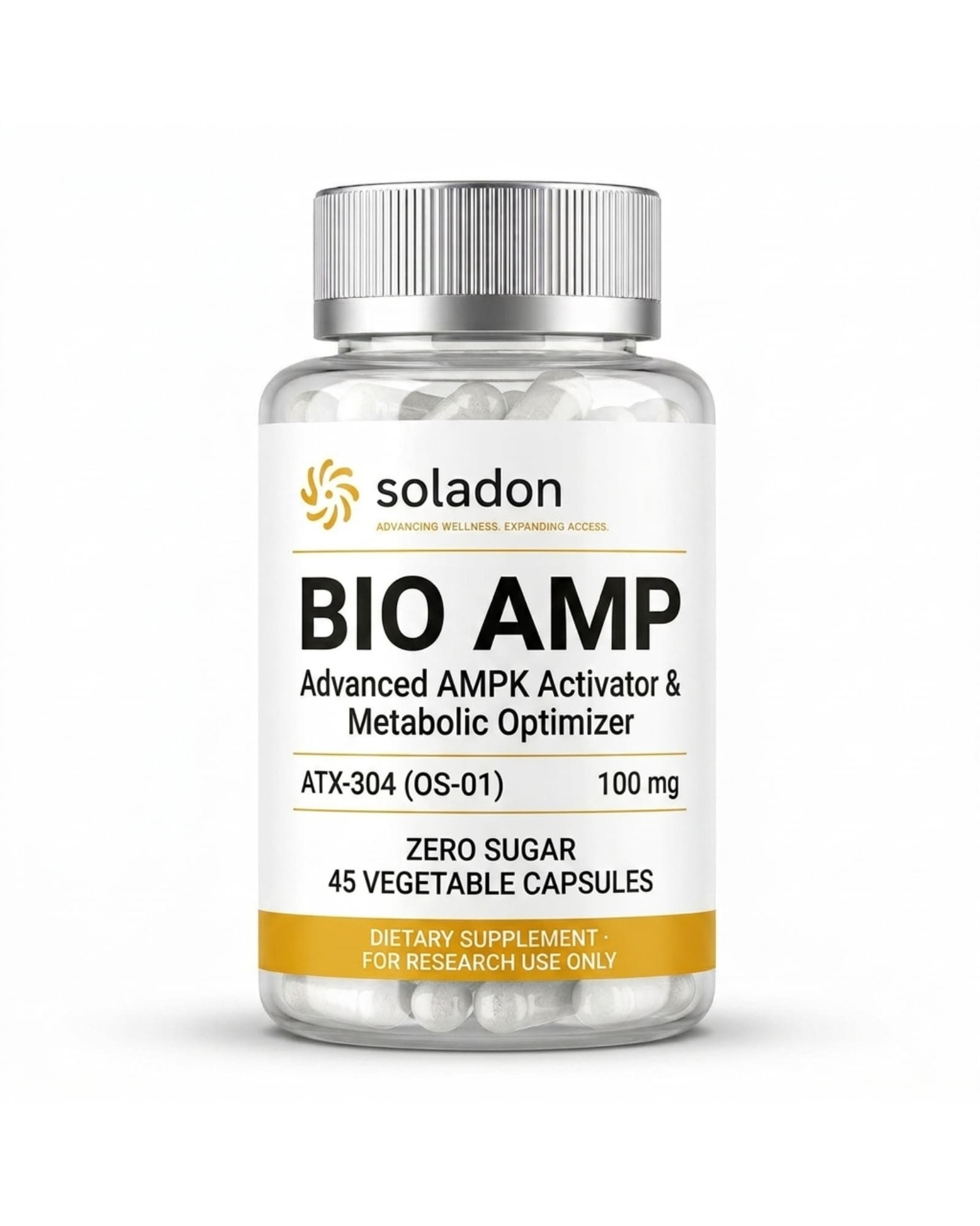 BioAMP — research capsule bottle