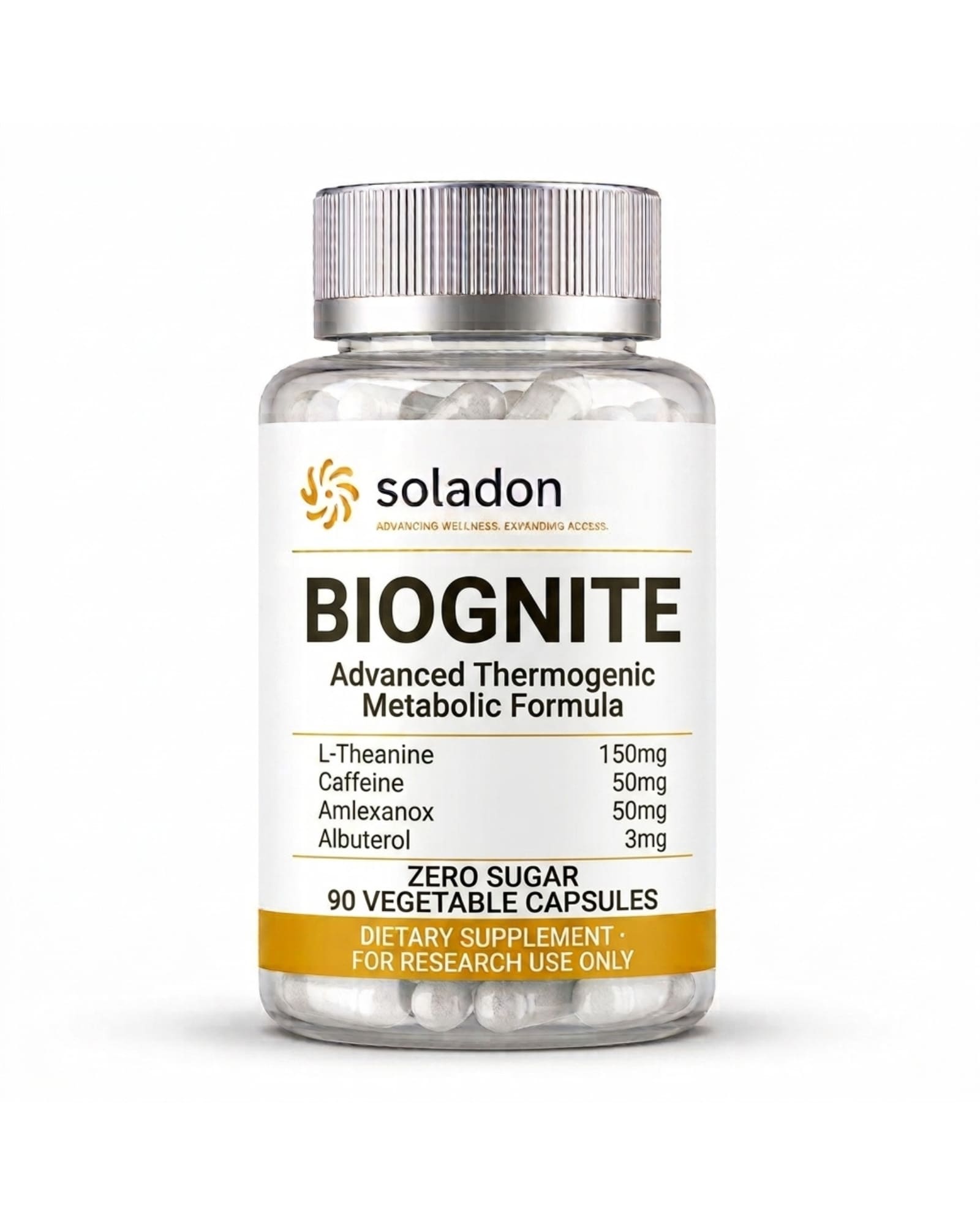 BioIgnite — research capsule bottle