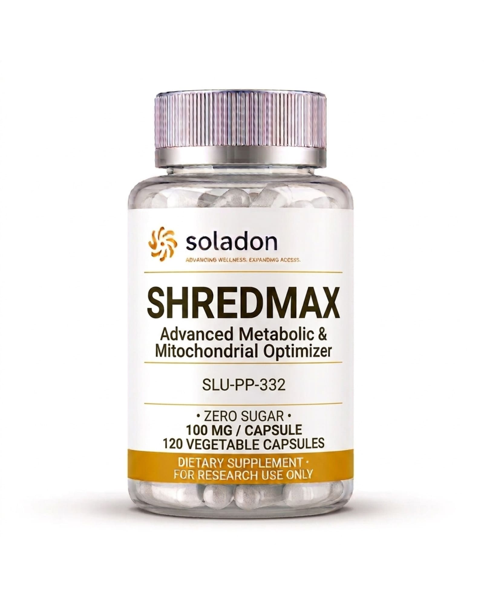 ShredMAX — research capsule bottle