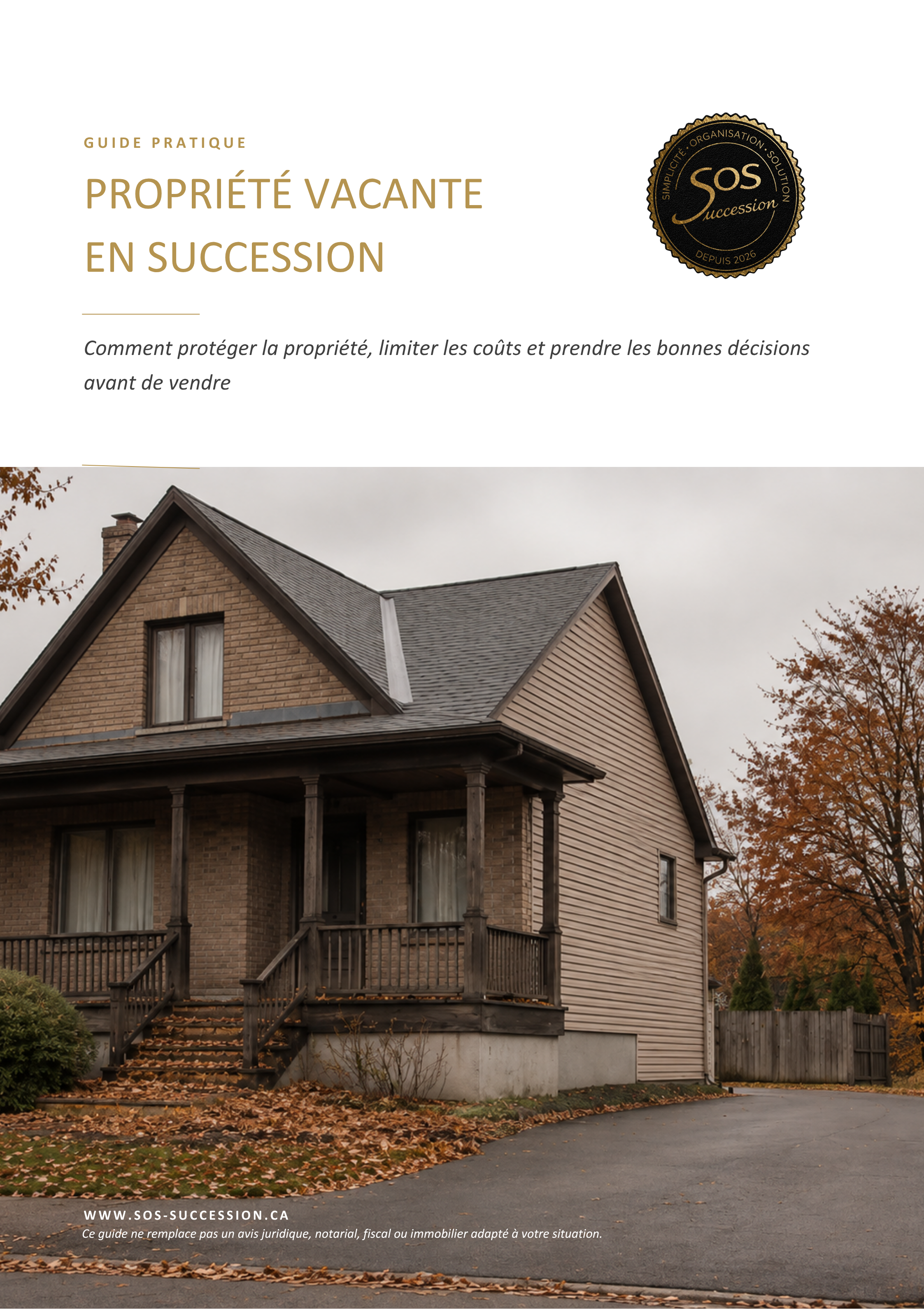 Couverture du Guide propriété en succession