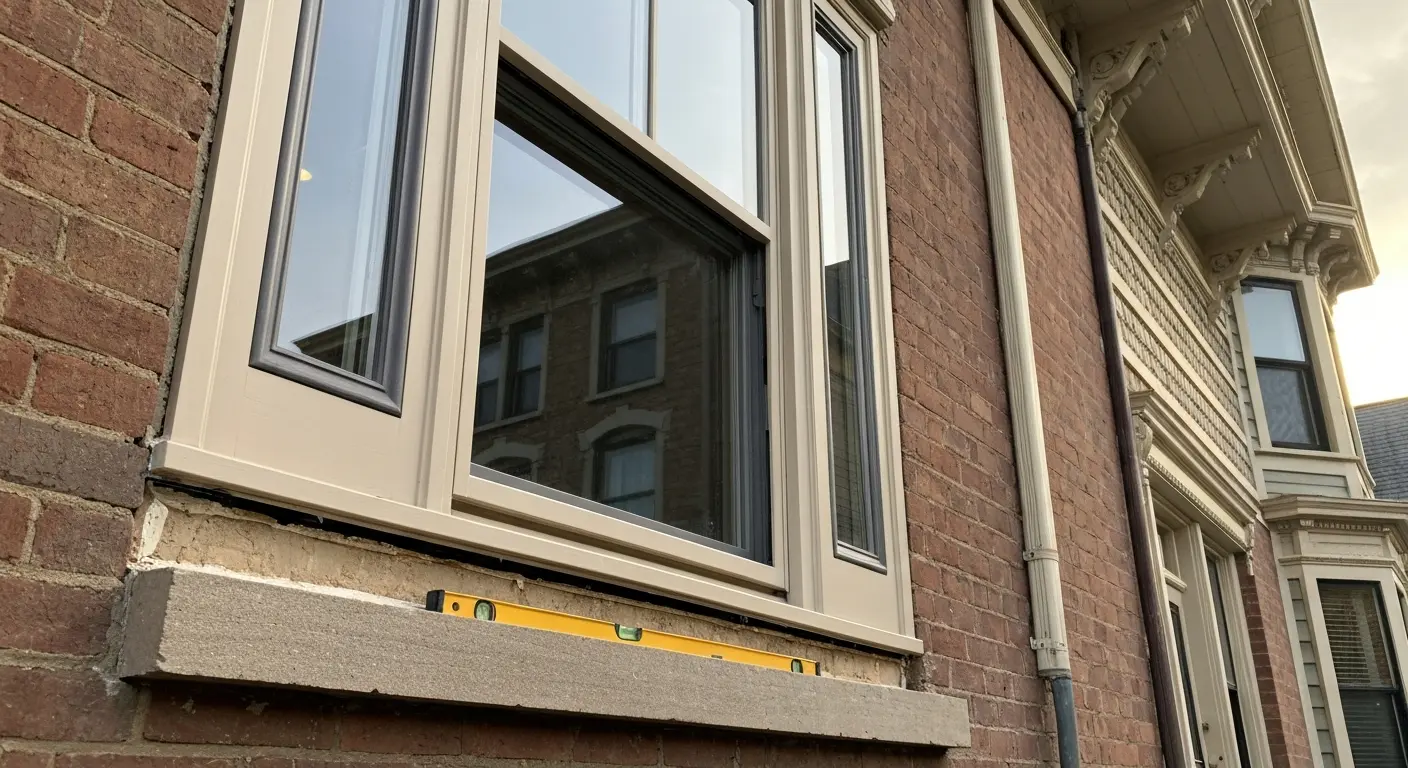Custom window in historic home
