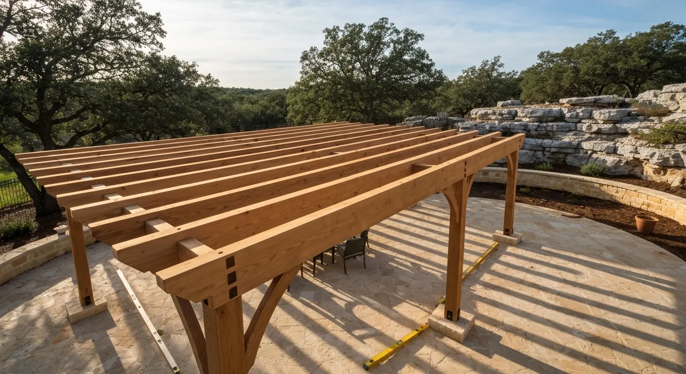 Custom pergola design