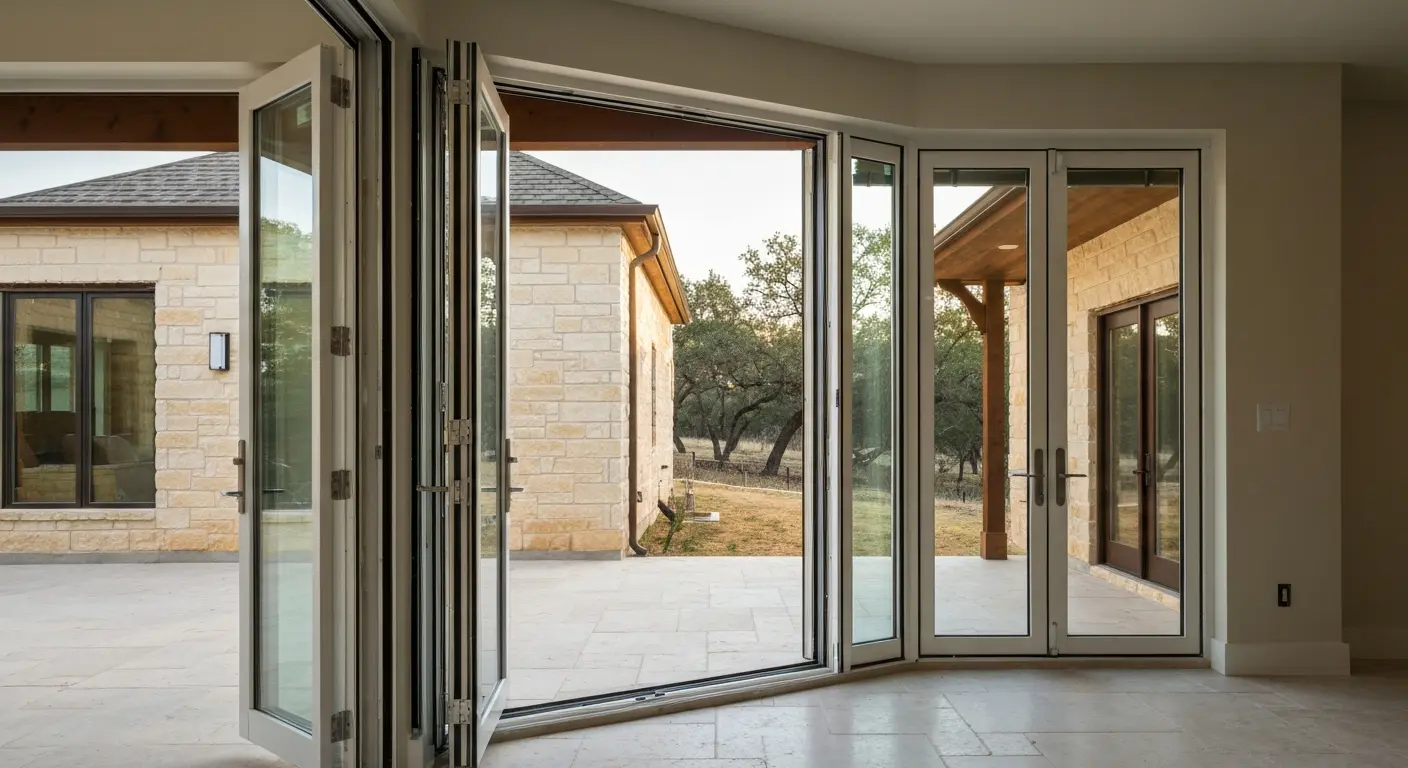 Bifold patio door system