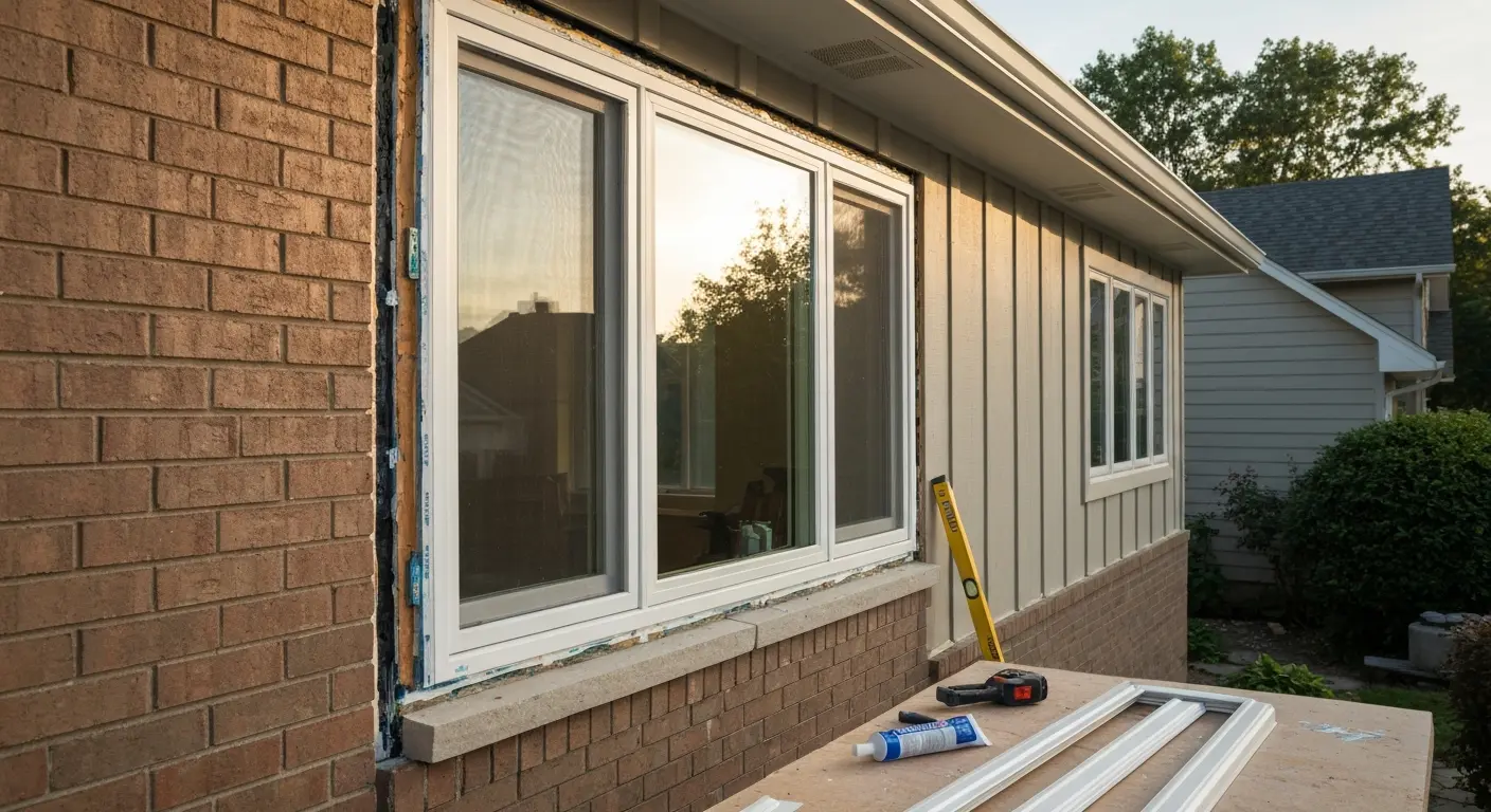 Energy-efficient window installation