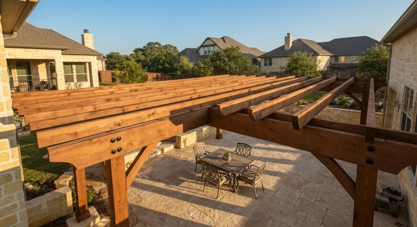 Custom pergola installation in Boerne