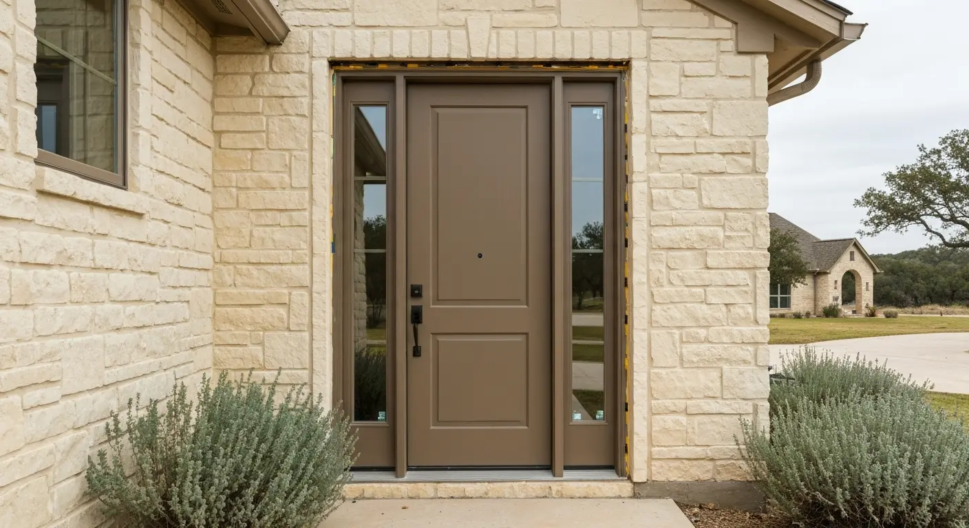 Secure entry door