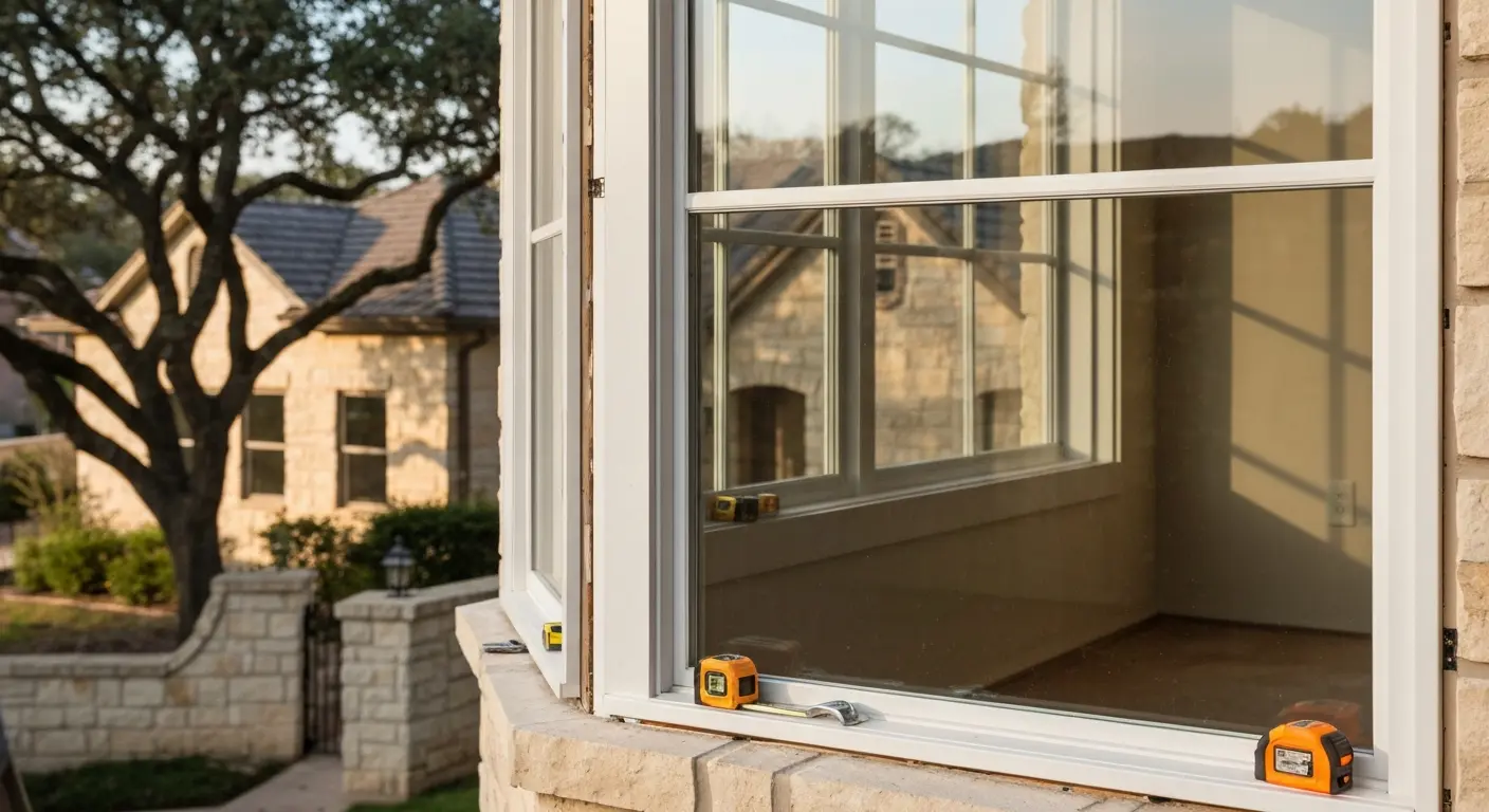 Custom bay window installation