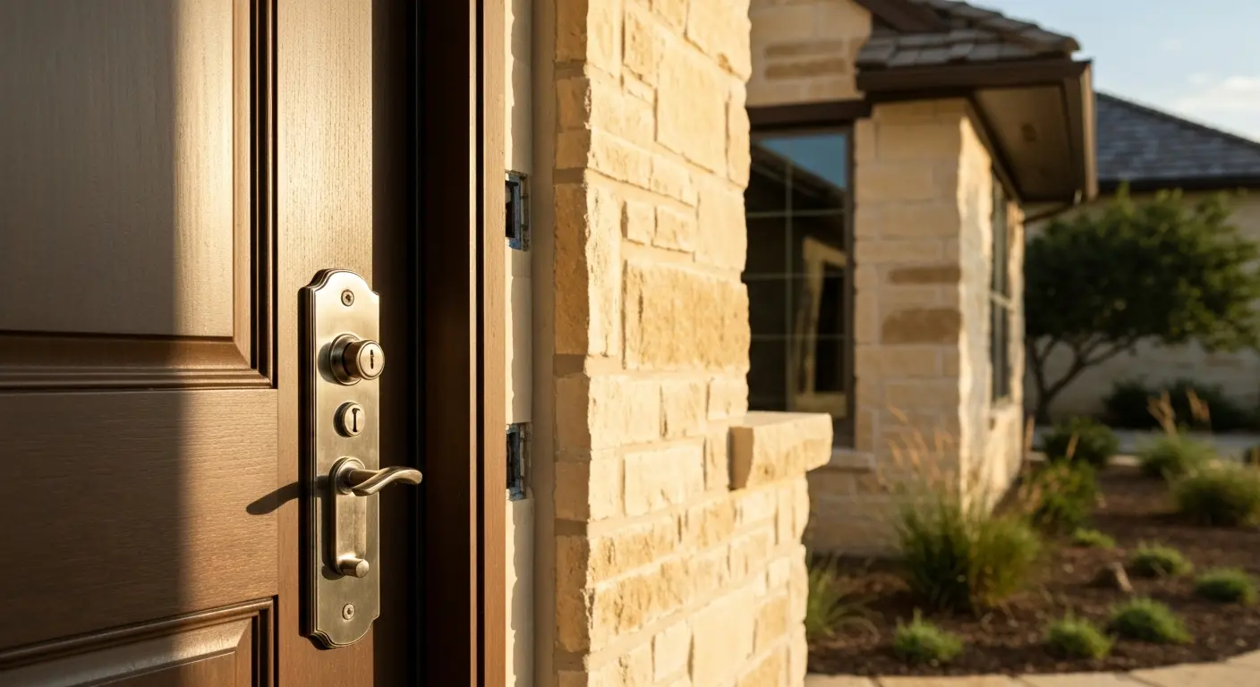 Exterior door hardware installation