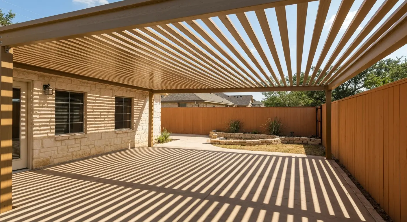 Open-slat shade deck
