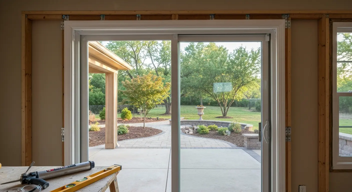 Patio door installation