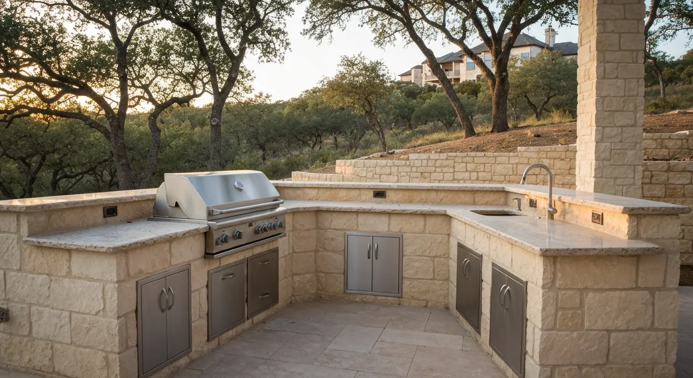 Outdoor kitchen in Boerne