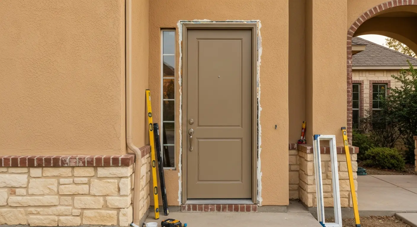 Entry door installation