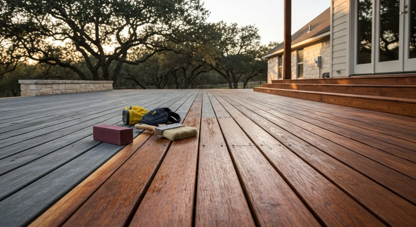 Deck repair and refinishing