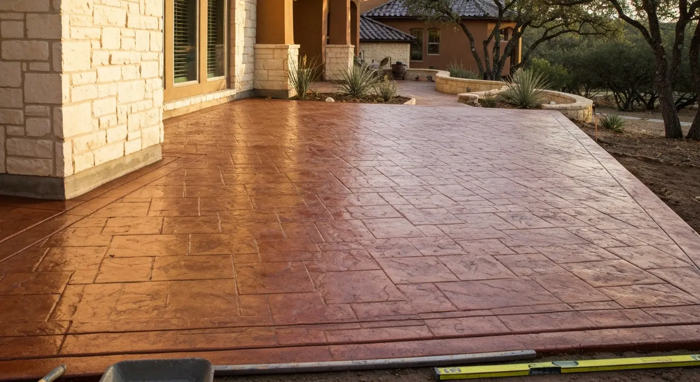 Concrete patio in Boerne